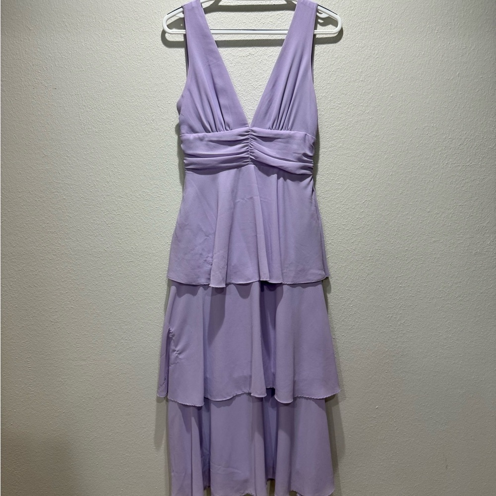 Lulu's Lavender Tiered Dress